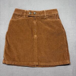 HOLLISTER CALIFORNIA ULTRA HIGH-RISE CORDUROY BROWN SKIRT WOMENS SIZE 1